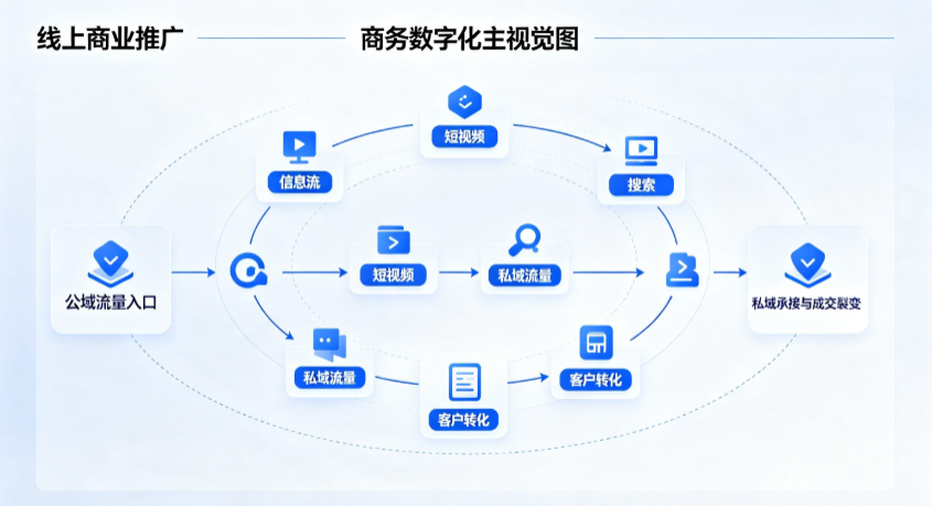 枝江市线上商业推广怎么做？全域流量闭环搭建与低成本转化实战指南
